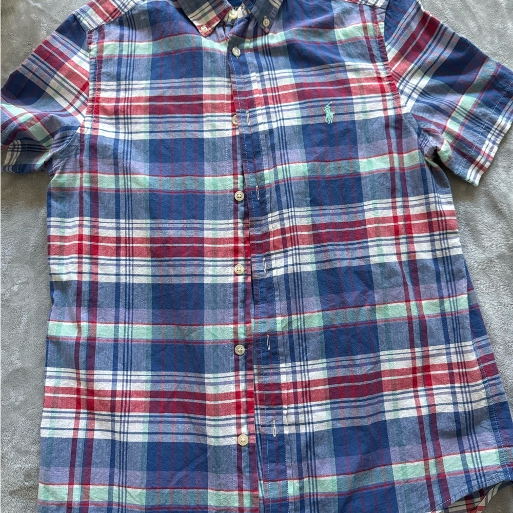 Vintage Ralph Lauren Plaid Short Sleeve Shirt